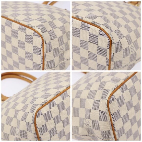 LOUIS VUITTON Damier Azur Saleya PM Tote Bag N51186 LV Auth 138231 - Picture 14 of 16